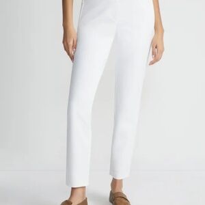 Lafayette 148 New York Slim Ankle Pants – Ivory – Size M